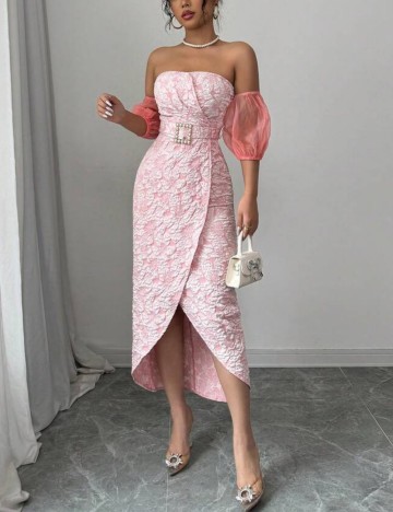 Rochie midi Shein, roz