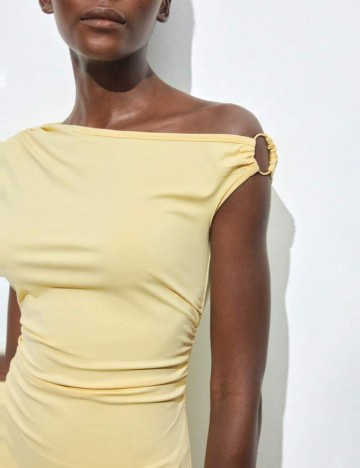 Rochie midi Shein, galben