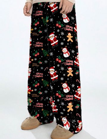 Pantaloni Shein MANFINITY, negru