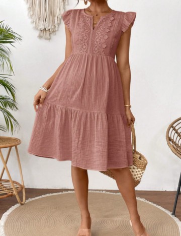 Rochie midi Shein, roz