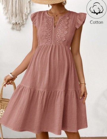 Rochie midi Shein, roz