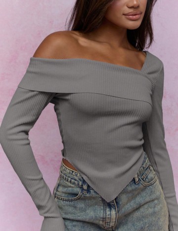 Bluză Shein Missguided, gri