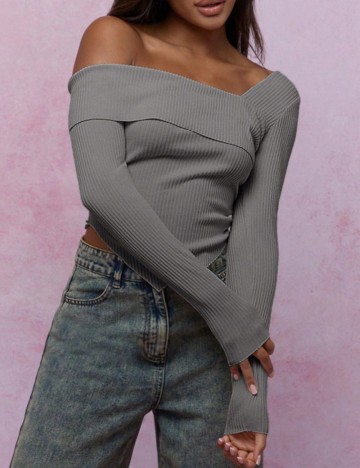 Bluză Shein Missguided, gri