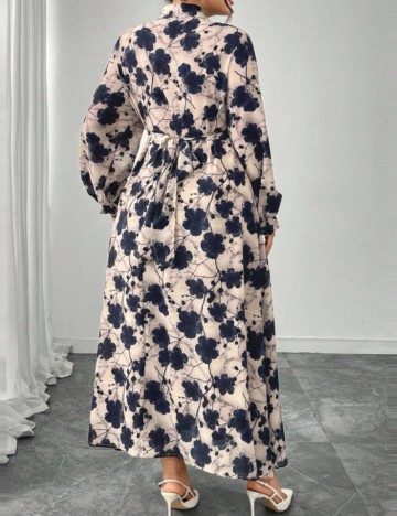 Rochie maxi Shein Curve+, mix culori