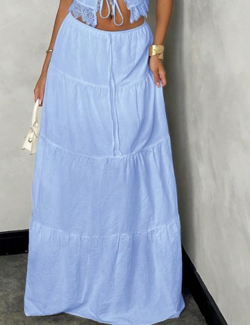 Fustă maxi Shein, albastru