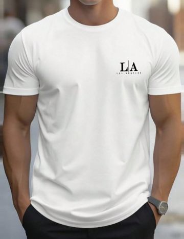 Tricou Shein MANFINITY, alb