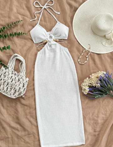 Rochie midi Shein, alb