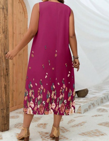 Rochie midi Shein, roz