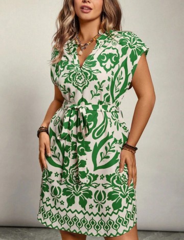 Rochie mini Shein Curve+, mix culori