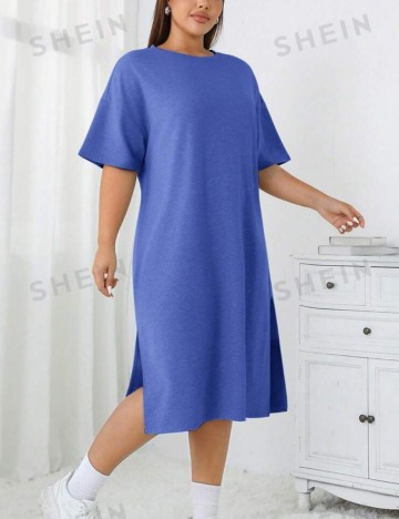 Rochie maxi Shein Curve+, albastru