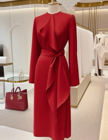 Rochie midi Shein, roșu