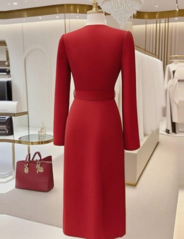 Rochie midi Shein, roșu