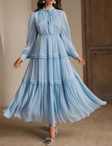 Rochie maxi Shein Anewsta, albastru