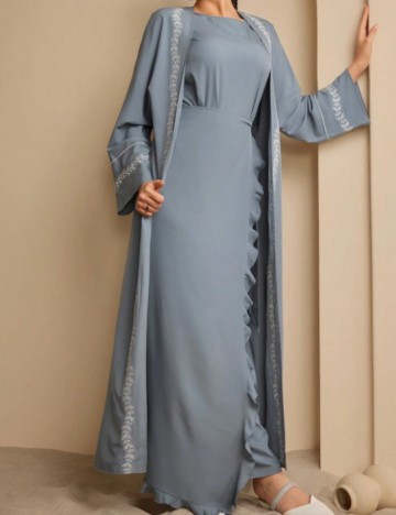 Set Rochie și Cardigan Shein, albastru