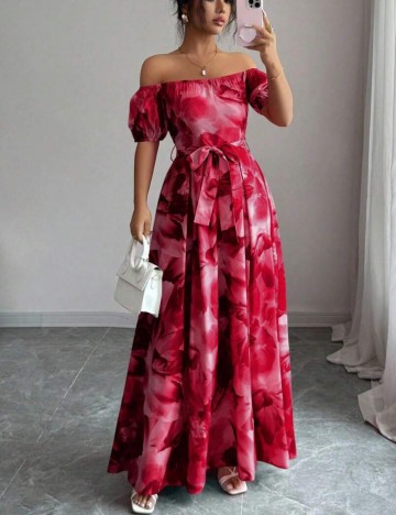 Rochie maxi Shein, mix culori