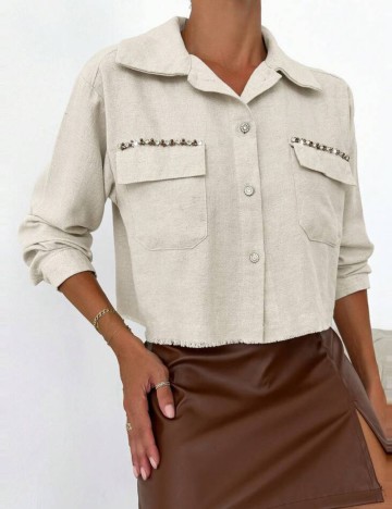Cămașă Shein, bej