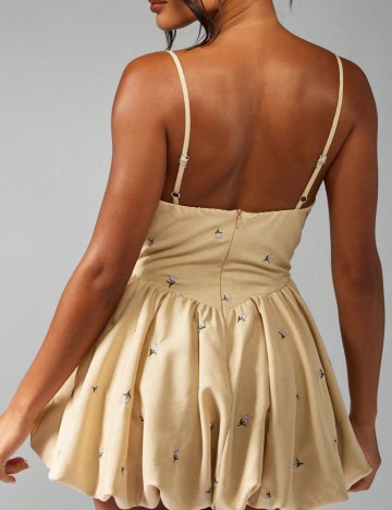 Rochie mini Shein Missguided, bej