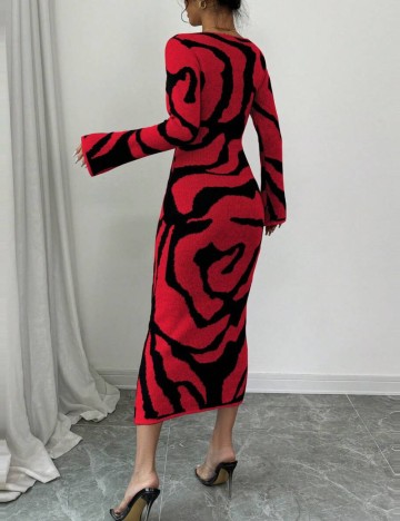 Rochie midi Shein, mix culori