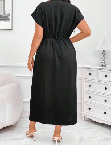 Rochie maxi Shein Curve+, negru