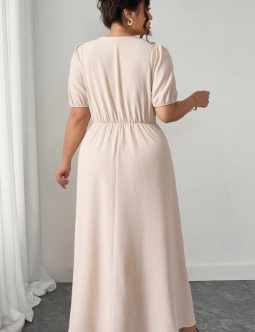 Rochie maxi Shein Curve+, bej