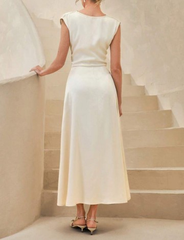 Rochie maxi Shein, crem