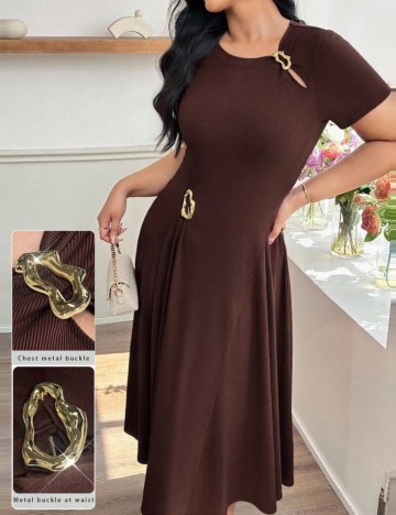 Rochie midi Shein, maro