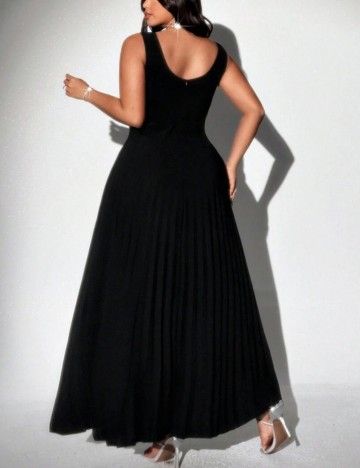 Rochie maxi Shein Curve+, negru