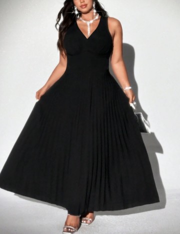 Rochie maxi Shein Curve+, negru