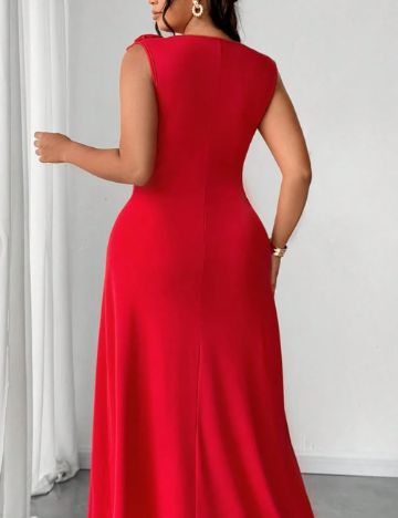 Rochie maxi Shein Curve+, roșu