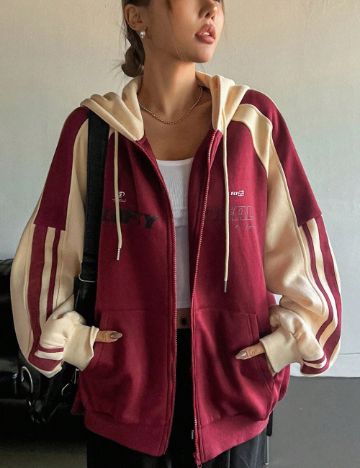 Hanorac Casual Shein DAZY, mix culori