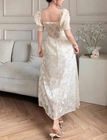 Rochie maxi Shein, crem