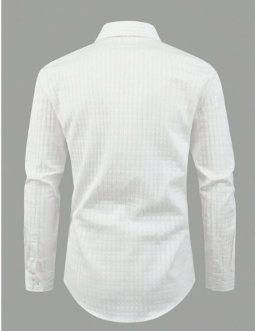 Cămașă Shein MANFINITY, alb