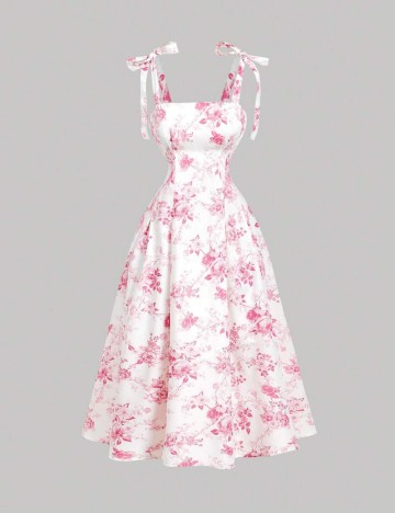 Rochie midi Shein MOD, mix culori