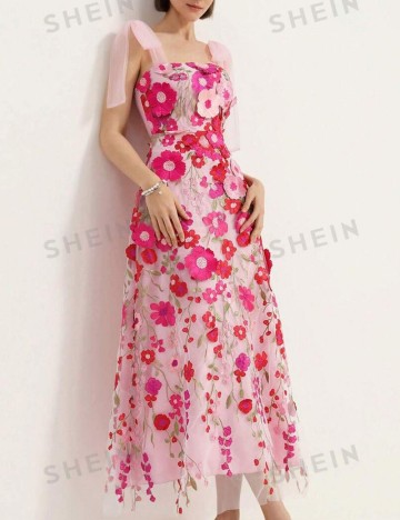 Rochie maxi Shein, roz