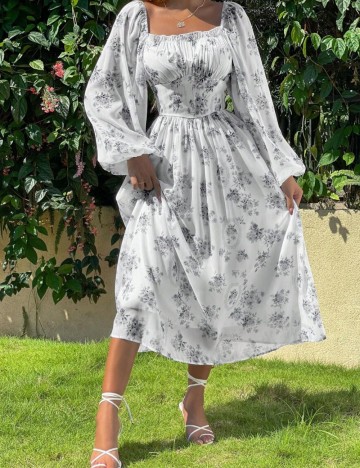 Rochie midi Shein, mix culori