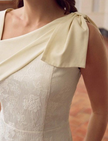 Rochie midi Shein MOTF, crem