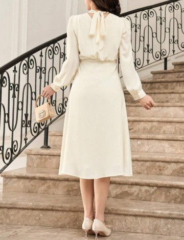 Rochie midi Shein, crem