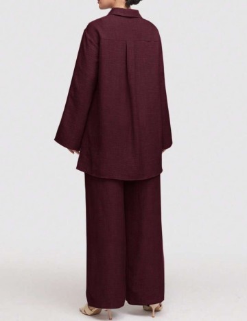 Compleu Shein, vișiniu