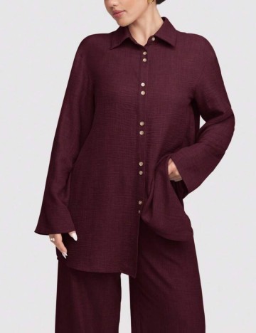 Compleu Shein, vișiniu