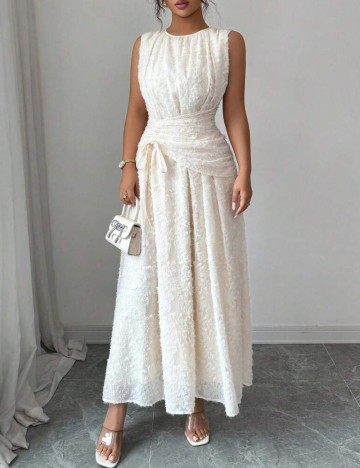 Rochie maxi Shein, crem