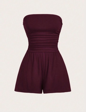 Salopetă scurtă Shein, vișiniu