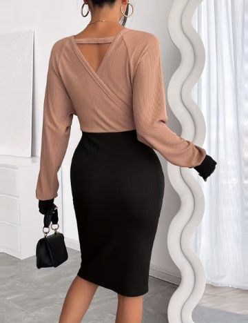 Rochie midi Shein, mix culori