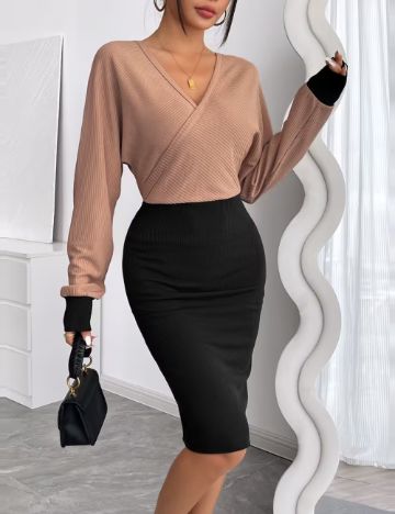 Rochie midi Shein, mix culori