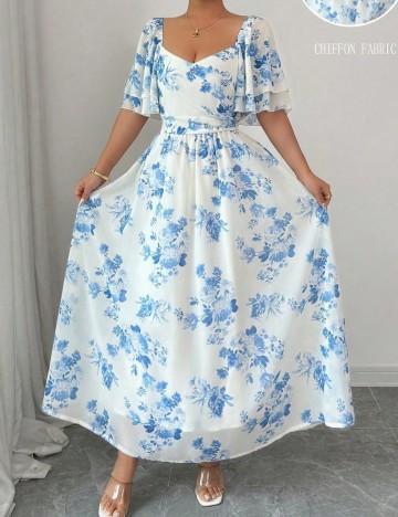 Rochie maxi Shein, mix culori