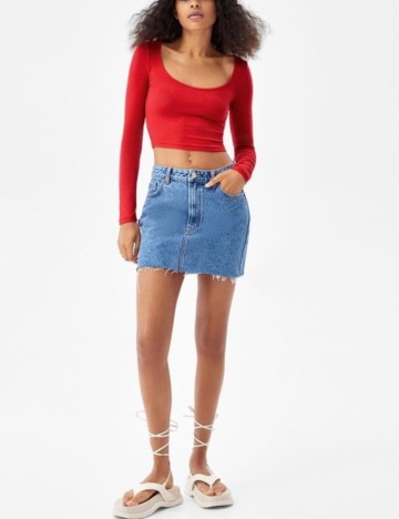 Bluză Bershka, roșu