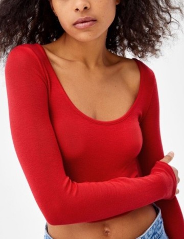 Bluză Bershka, roșu