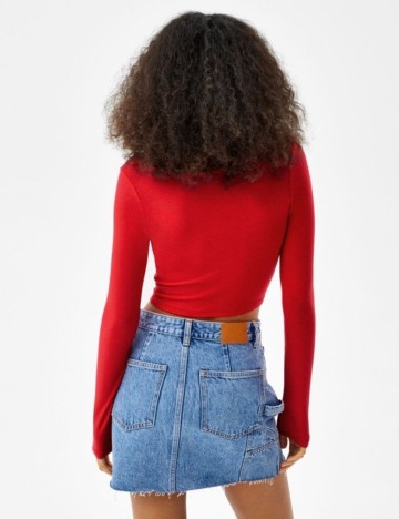 Bluză Bershka, roșu