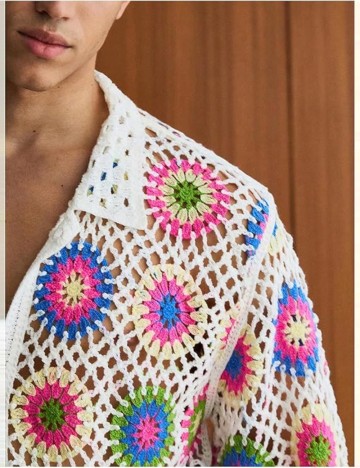 Cardigan Shein, mix culori