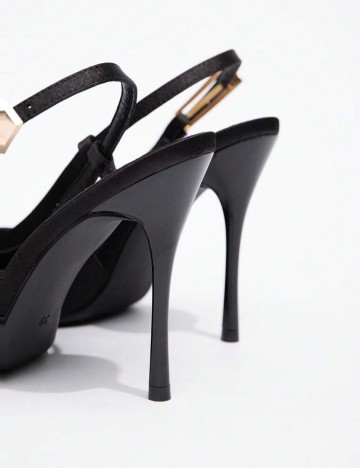 Pantofi cu toc Shein CUCCOO, negru