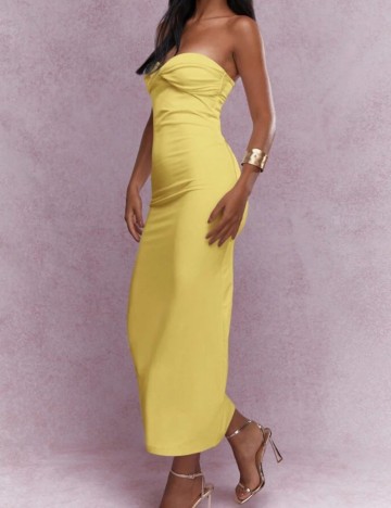 Rochie maxi Shein Missguided, galben